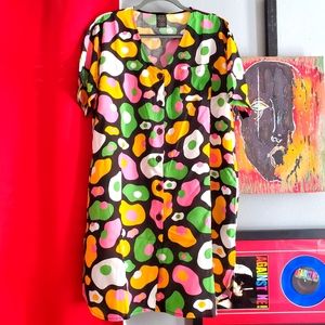 Nooworks XL Andie dress in Egg print